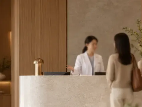 병원 접수 공간 콘셉트 이미지